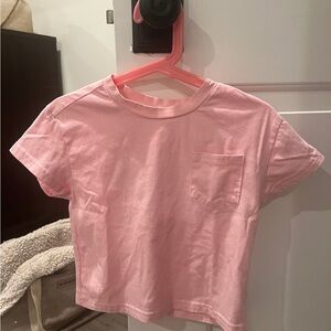 Derek Heart Light Pink Kids Short Sleeve Tee